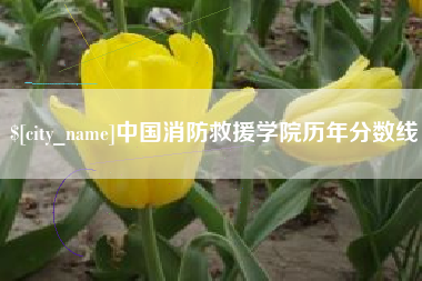 天水中国消防救援学院历年分数线