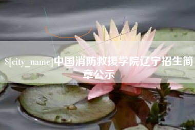 天水中国消防救援学院辽宁招生简章公示