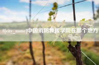 天水中国消防救援学院在那个地方