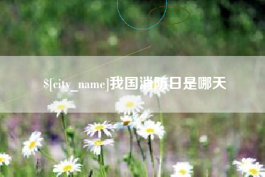 天水我国消防日是哪天