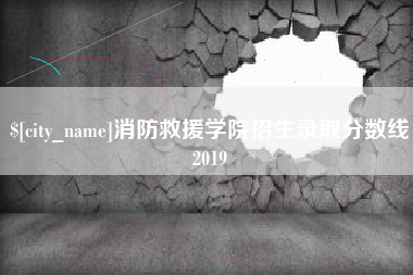 天水消防救援学院招生录取分数线2019
