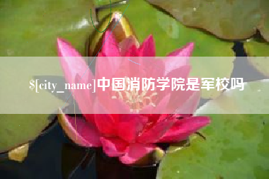 天水中国消防学院是军校吗