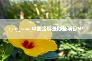 天水中国金牌是哪些项目2021