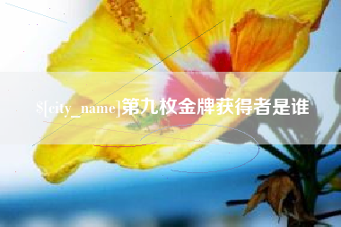 天水第九枚金牌获得者是谁