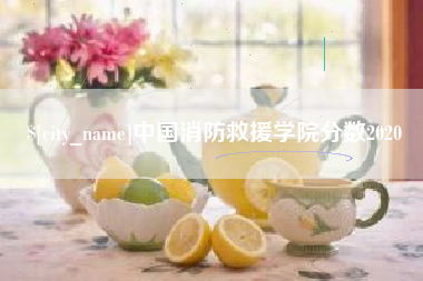 天水中国消防救援学院分数2020