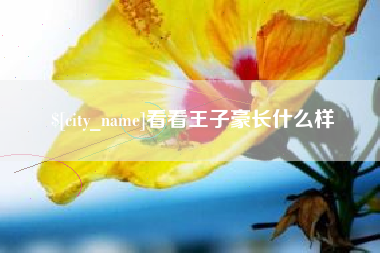 天水看看王子豪长什么样