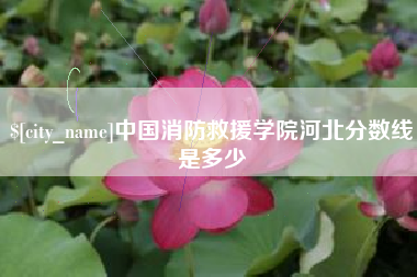 天水中国消防救援学院河北分数线是多少