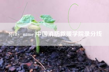 天水中国消防救援学院录分线