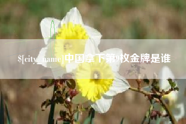 天水中国拿下第9枚金牌是谁