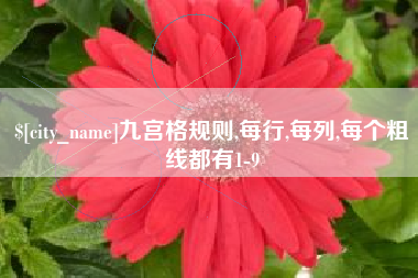 天水九宫格规则,每行,每列,每个粗线都有1-9