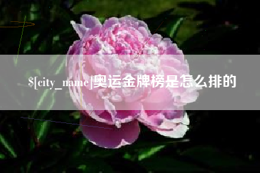天水奥运金牌榜是怎么排的