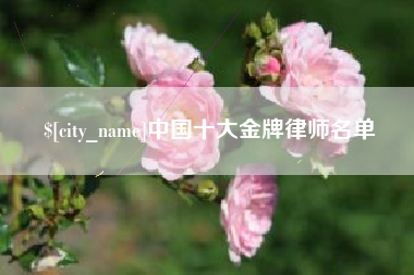 天水中国十大金牌律师名单