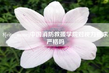 天水中国消防救援学院对视力要求严格吗