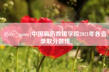 天水中国消防救援学院2021年各省录取分数线