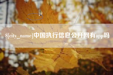 天水中国执行信息公开网有app吗