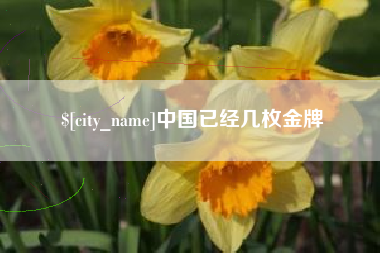 天水中国已经几枚金牌