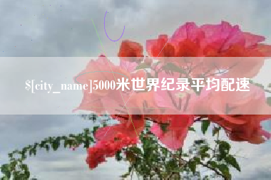 天水5000米世界纪录平均配速