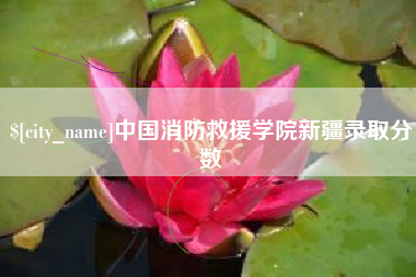 天水中国消防救援学院新疆录取分数