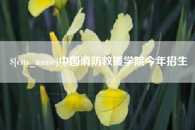 天水中国消防救援学院今年招生