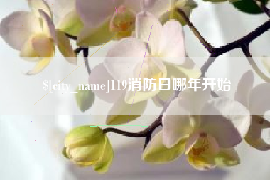 天水119消防日哪年开始
