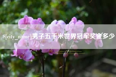 天水男子五千米世界冠军奖金多少