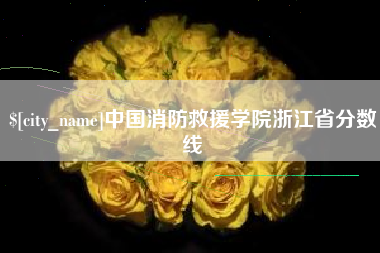 天水中国消防救援学院浙江省分数线