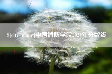 天水中国消防学院2024年分数线
