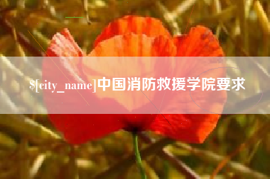 天水中国消防救援学院要求