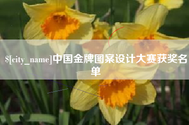 天水中国金牌图案设计大赛获奖名单