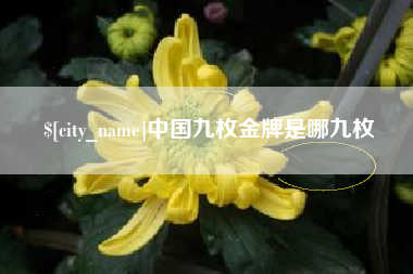 天水中国九枚金牌是哪九枚