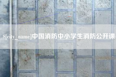 天水中国消防中小学生消防公开课