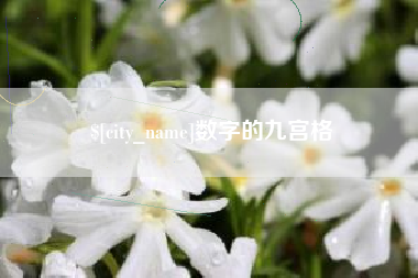 天水数字的九宫格