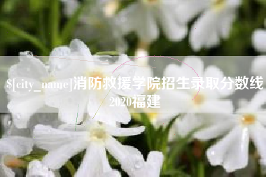 天水消防救援学院招生录取分数线2020福建