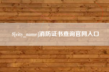 天水消防证书查询官网入口